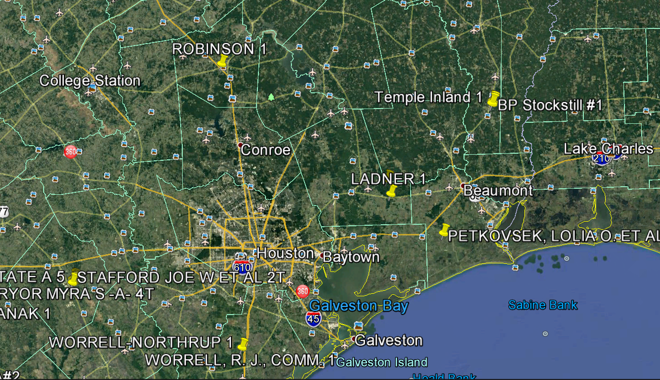 Onshore Gulf Coast asset acreage